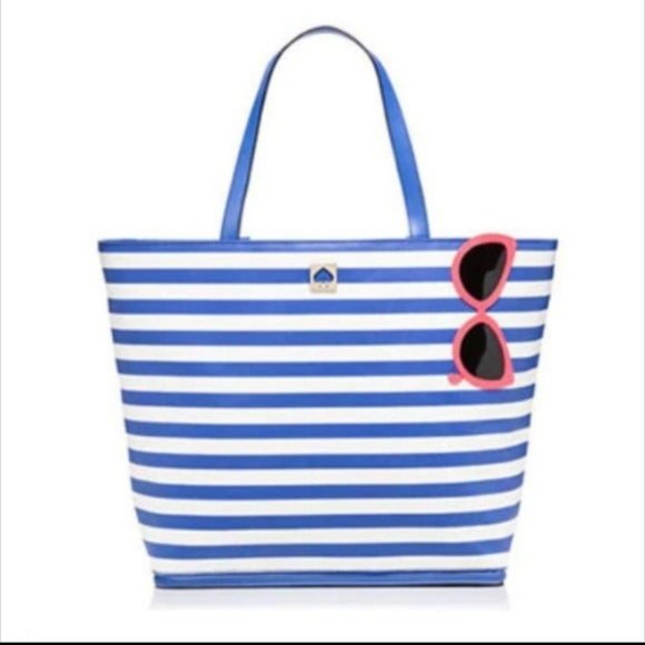 kate spade Handbags - Kate Spade New York Make a Splash Rey Stripe Sunglasses Beach Tote